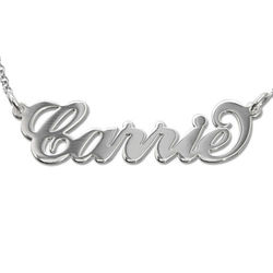 Sterling Silver Carrie-Style Name Necklace product photo