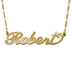 18k Gold-Plated Name Necklace For Men product photo