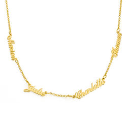 Heritage Multiple Name Necklace in Gold Plating product photo