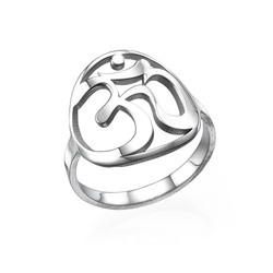 Sterling Silver Om Ring product photo