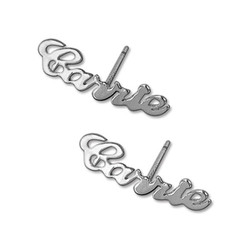 Sterling Silver Personalized Name Stud Earring product photo
