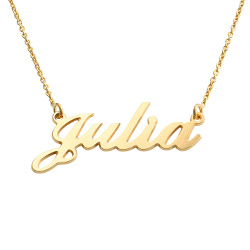 Personalized Classic Name Necklace in Vermeil product photo