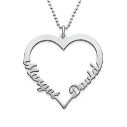Silver Heart Necklace in 940 Premium Silver product photo