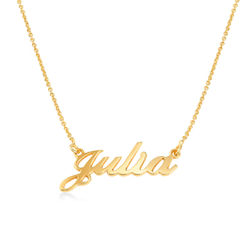Small Vermeil Classic Name Necklace product photo