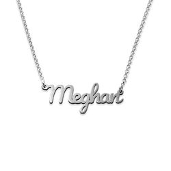 Script Name Necklace in Sterling Silver product photo