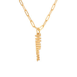 Chain Link Name Necklace in 18K Gold Vermeil product photo