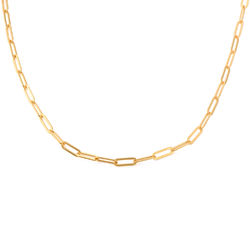 Chain Link Necklace in 18K Gold Vermeil product photo