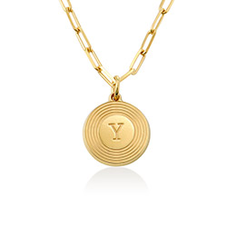 Odeion Initial Necklace in 18k Gold Plating product photo