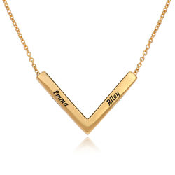 MYKA V-Necklace in in 18k Gold Plating product photo