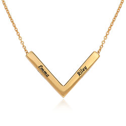 MYKA V -Necklace in 18k Gold Vermeil product photo