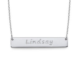 Sterling Silver Bar Necklace product photo