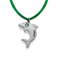 Dolphin Necklace in Sterling Silver product photo