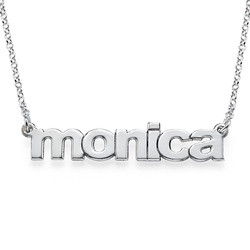 Nameplate Necklace in Lowercase Font product photo