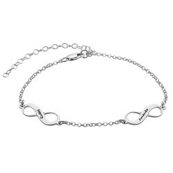 Multiple Infinity Anklet in Sterling Silver product photo