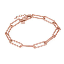 Chain Link Bracelet in 18K Rose Gold Plating product photo