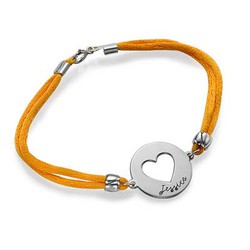 Personalized Heart Bracelet in Silver product photo