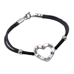 Heart Bracelet with Birthstones product photo