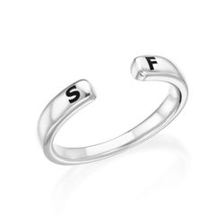 Custom Stacking Open Ring in Sterling Silver product photo