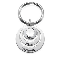 Gift for Mom - Three Disc Engraved Keychain product photo