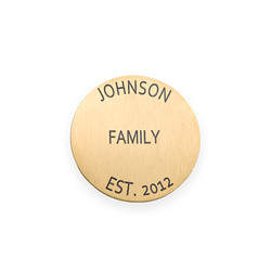 Floating Locket Plate - Disc with Engraving product photo