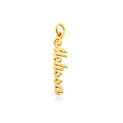 Vertical Name Pendant in Gold Plated product photo