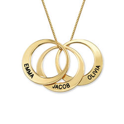 Multiple Ring Necklace in Gold Plating product photo